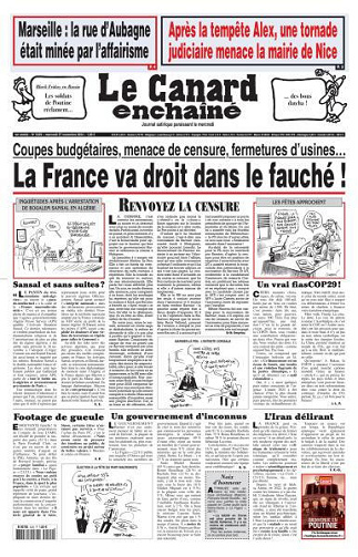 Le Canard enchaîné - 27 Novembre 2024