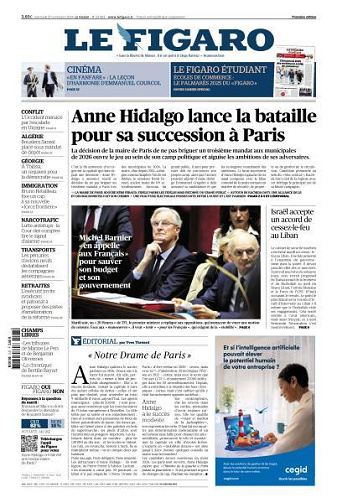 Le Figaro du Mercredi 27 Novembre 2024