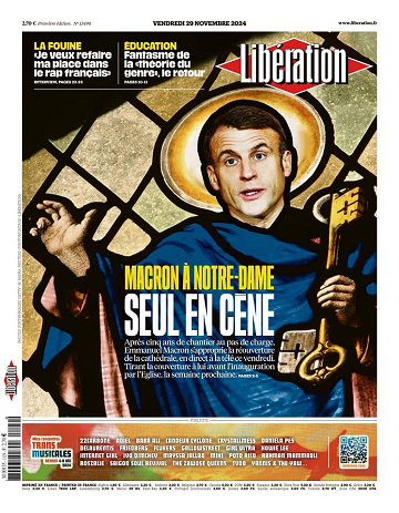 Libération du Vendredi 29 Novembre 2024