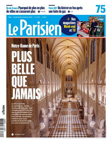 Le Parisien - 29 Novembre 2024