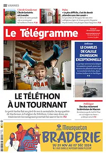 Le Télégramme - 29 Novembre 2024 (14 Editions)