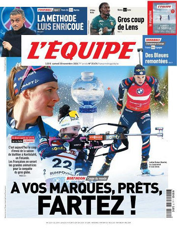 L’equipe du Samedi 30 Novembre 2024