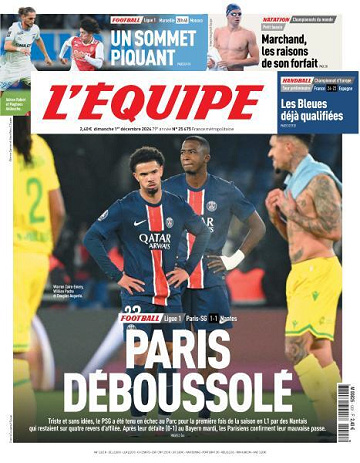 L’equipe du Dimanche 1er Décembre 2024