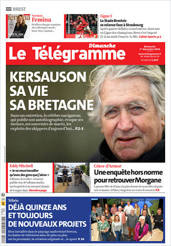 Le Télégramme (7 Éditions) Du Dimanche 1er Décembre 2024