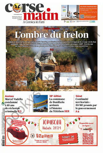 Corse Matin Du Dimanche 1er Décembre 2024