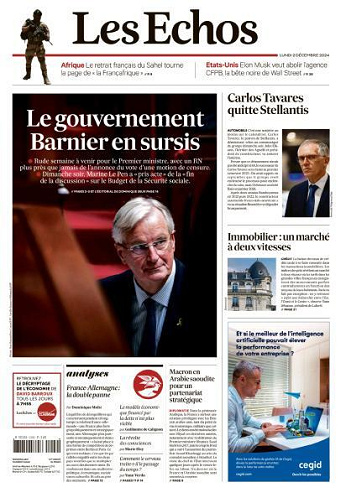 Les Echos - 2 Décembre 2024
