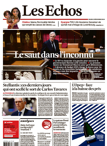 Les Echos - 3 Décembre 2024