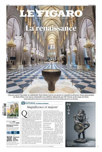 Le Figaro du Samedi 7 et Dimanche 8 Décembre 2024