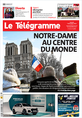 Le Télégramme (7 Éditions) Du Samedi 7 Décembre 2024