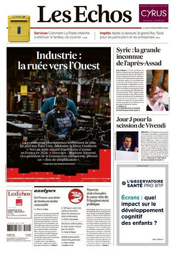 Les Echos - 9 Décembre 2024