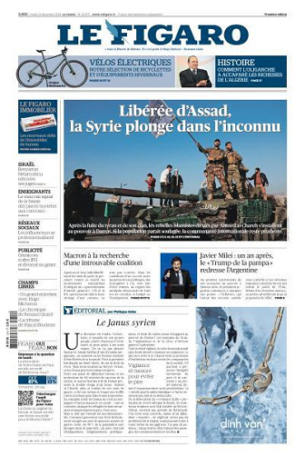 Le Figaro du Mardi 10 Décembre 2024