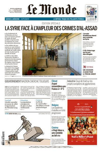 Le Monde du Mercredi 11 Décembre 2024