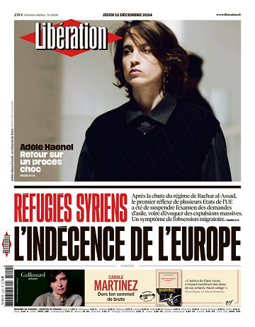 Libération du Jeudi 12 Décembre 2024