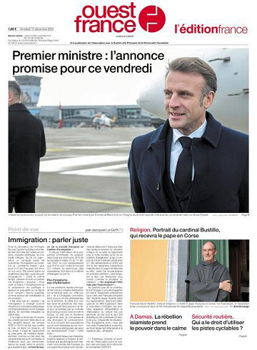 Ouest-France Édition France - 13 Décembre 2024