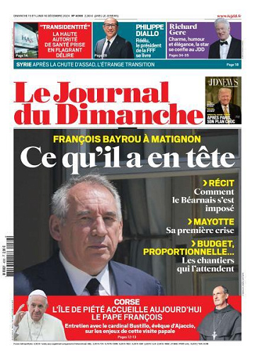 Le Journal du Dimanche - 15 Décembre 2024
