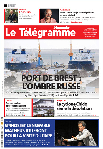 Le Télégramme (7 Éditions) Du Dimanche 15 Décembre 2024