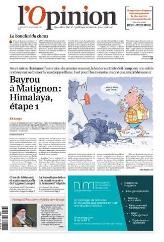 L’Opinion - 16 Décembre 2024