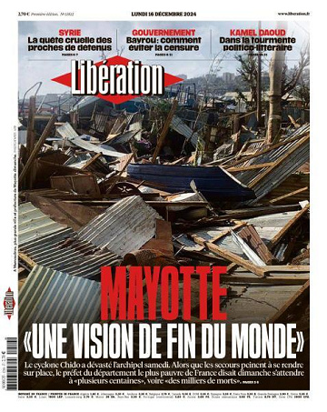 Libération du Lundi 16 Décembre 2024