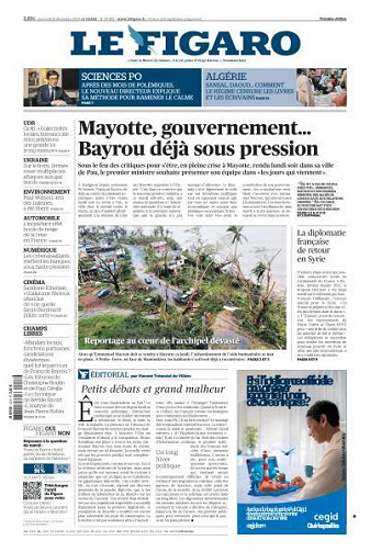 Le Figaro du Mercredi 18 Décembre 2024