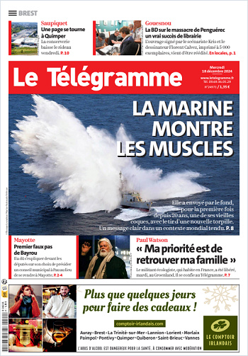 Le Télégramme (7 Éditions) Du Mercredi 18 Décembre 2024