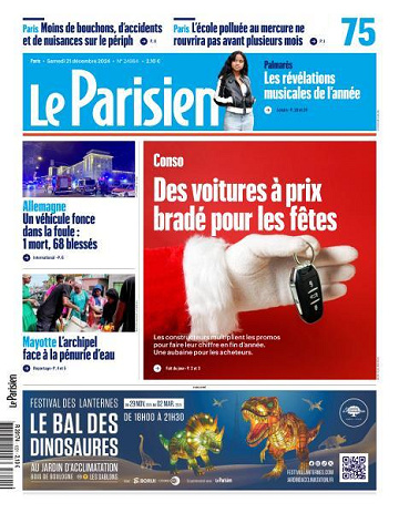 Le Parisien - 21 Décembre 2024