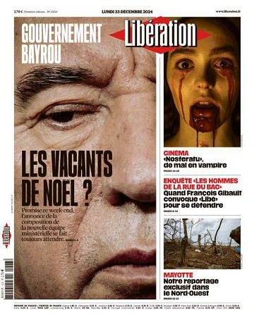 Libération du Lundi 23 Décembre 2024