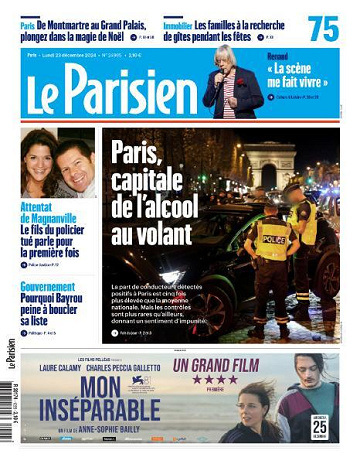 Le Parisien - 23 Décembre 2024