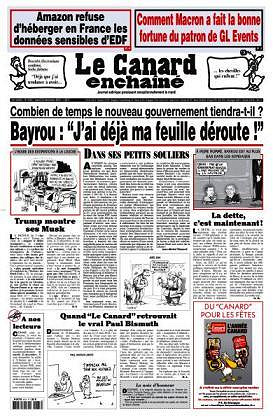 Le Canard enchaîné - 24 Décembre 2024