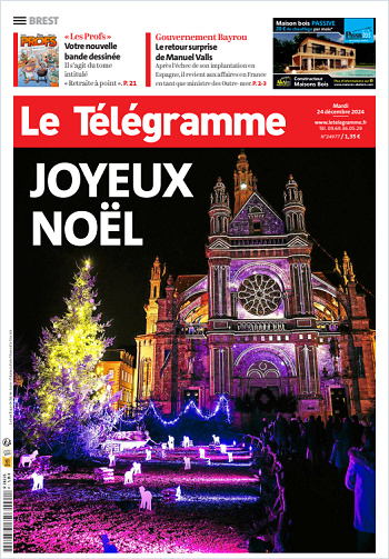 Le Télégramme (7 Éditions) Du Mardi 24 Décembre 2024