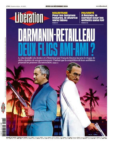 Libération du Jeudi 26 Décembre 2024