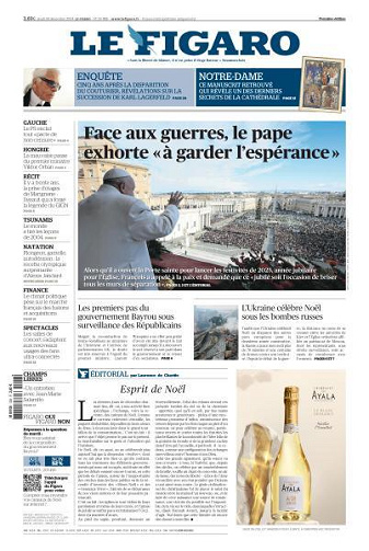 Le Figaro du Jeudi 26 Décembre 2024