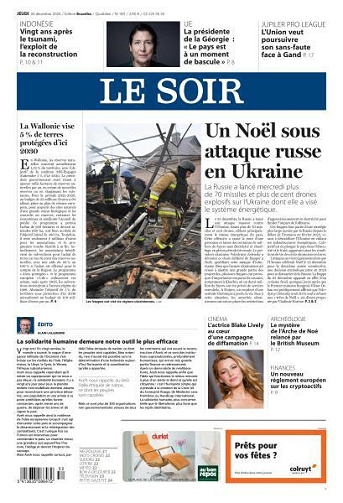 Le Soir - 26 Décembre 2024