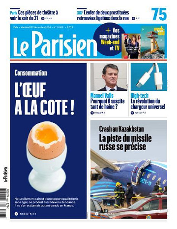 Le Parisien - 27 Décembre 2024