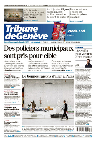 Tribune de Genève - 28 Decembre 2024