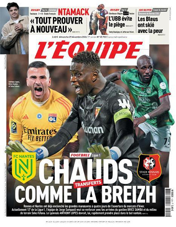 L’equipe du Dimanche 29 Décembre 2024