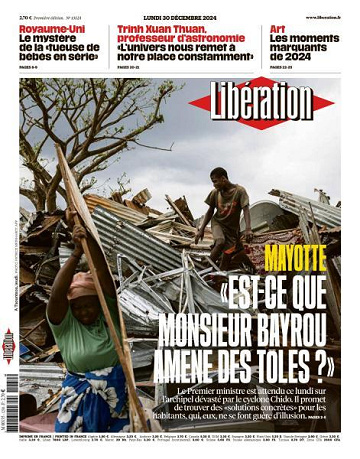 Libération du Lundi 30 Décembre 2024