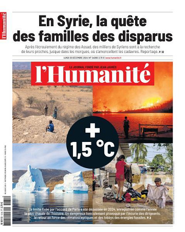 L’Humanite - 30 Décembre 2024