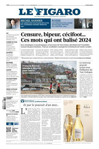 Le Figaro du Lundi 30 Décembre 2024