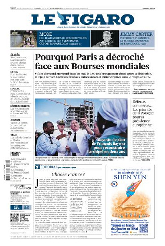 Le Figaro du Mardi 31 Décembre 2024