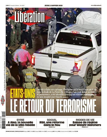 Libération du Jeudi 2 Janvier 2025