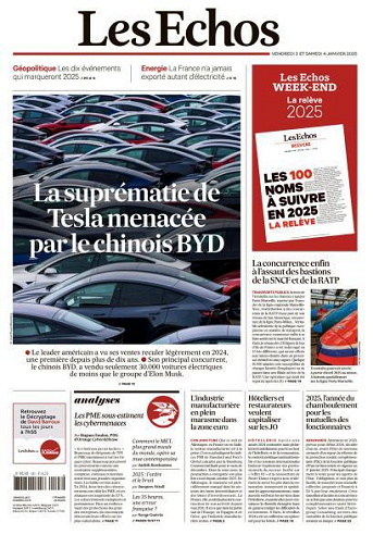 Les Echos - 3-4 Janvier 2025