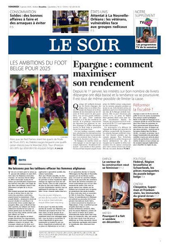 Le Soir - 3 Janvier 2025