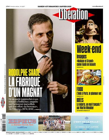 Libération du Samedi 4 et Dimanche 5 Janvier 2025
