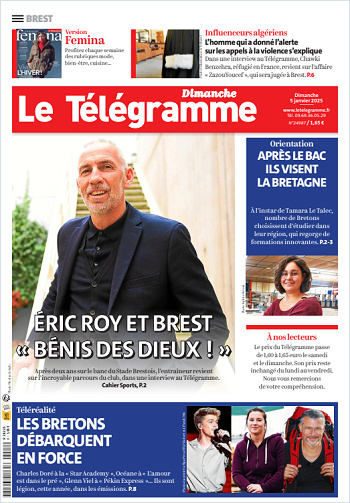 Le Télégramme (7 Éditions) Du Dimanche 5 Janvier 2025
