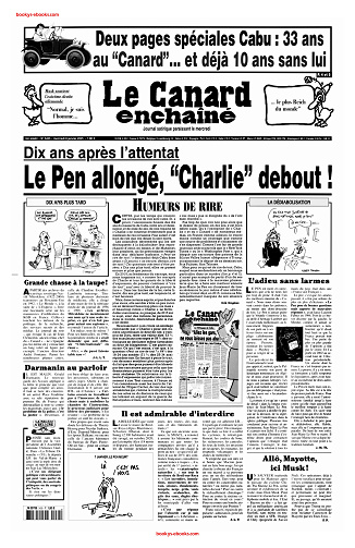 Le Canard Enchaîné du Mercredi 8 Janvier 2025