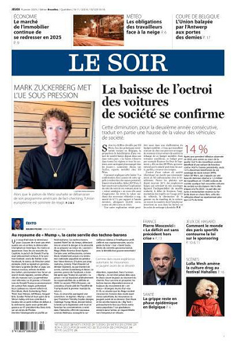 Le Soir - 9 Janvier 2025