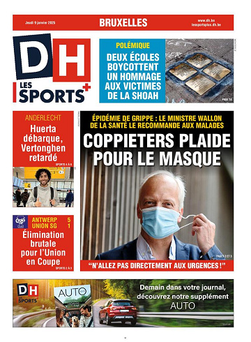 Pack Journaux (Belges) Du Jeudi 9 Janvier 2025
