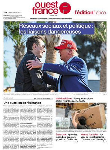 Ouest-France Édition France - 11 Janvier 2025