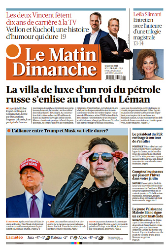Le Matin Dimanche - 12 Janvier 2025