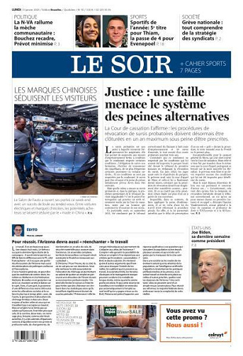Le Soir - 13 Janvier 2025